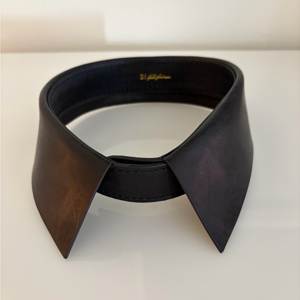 3.1 Phillip Lim Leather Collar Necklace